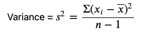 Variation for en befolknings standardafvigelse