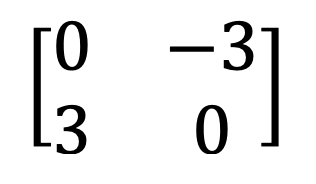 inverse de la matrice antisymétrique